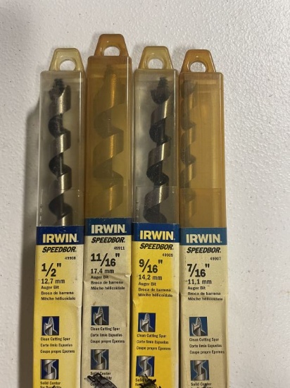 Assorted Irwin Auger Bits