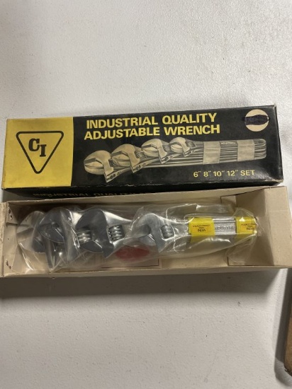 Ci Industrial Quality Adjustable Wrench Set 6" 8" 10" & 12"