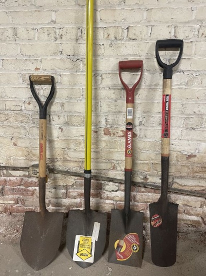 Assorted Set Of 4 Shovels