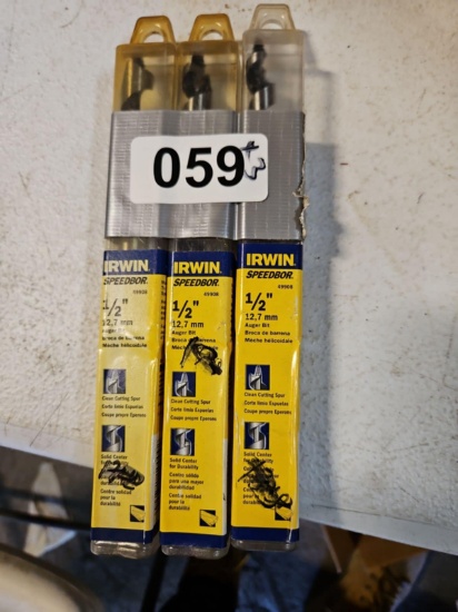 Irwin Auger 1/2" Bits