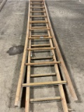 Osha Approved Type Ii Wooden Extention Ladder 11ft