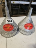 2 - Midland Specialisties Aluminum Funnels