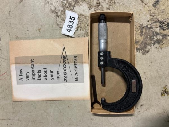 SLOCOMB Micrometer - Precision Measuring Tool with Instructions in Box