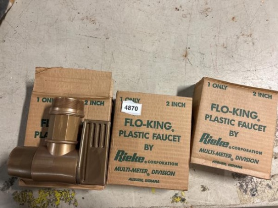 FLO-KINGÂ® 2 Inch Plastic Faucet by Rieke Corporation, Multi-Meter Division - qty 3