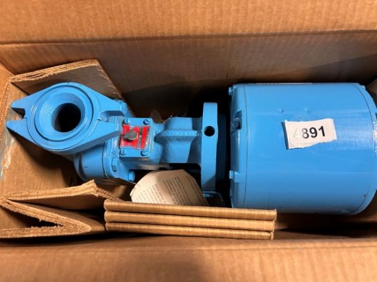 Taco Model R Water Circulator - Durable Blue Metal Design for Vertical Installation