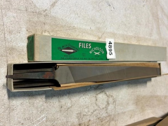 Black Diamond Nicholson Smooth Mill File Set, Made in USA, Qty 6