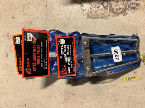 BUFFALO No. GP-2 Extra Large Gear and Wheel Puller - Heavy Gauge Steel Construction - qty 3
