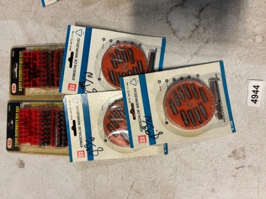 ERBSCHLOE 33-Piece Security Bit Set and Werkzeug Tool Set - mixed lot