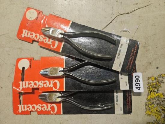 Crescent 6" Diagonal Pliers 942-6V Made in USA - qty 3