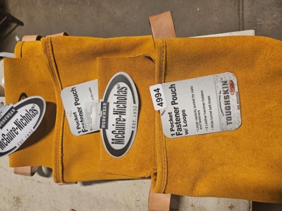 McGuire-Nicholas 1 Pocket Fastener Pouch with Loops, Hammer Holders, and Wide Belt Loops qty 2
