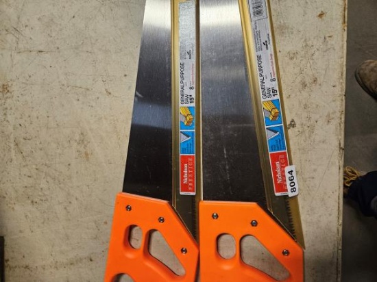 Nicholson Prestige 15'' General Purpose Saws - qty 2