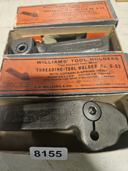 J. H. Williams & Co. Threading-Tool Holder No. S-52 with Lockable-Spring Head