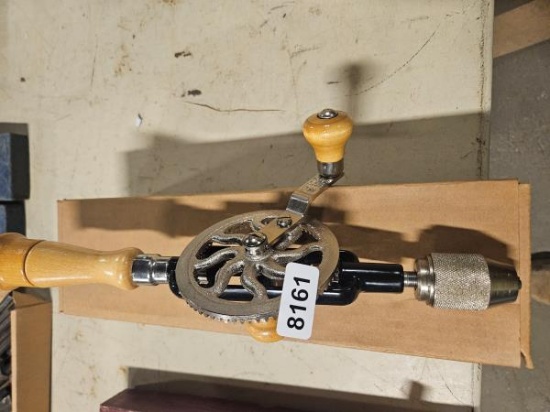 Stanley No. 5 Hand Drill with Wooden Handle and Metal Gear
