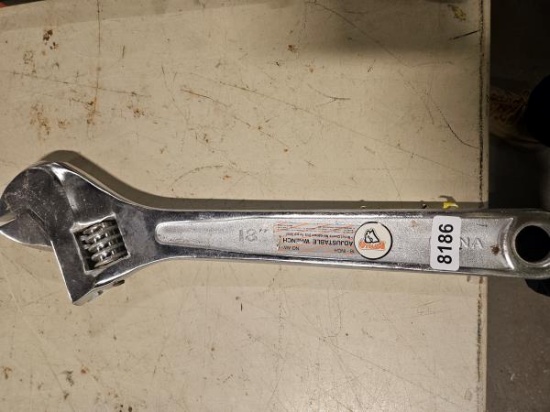 Buffalo 18-Inch Adjustable Wrench - Nickel Chrome Molybdenum Drop Forged Steel