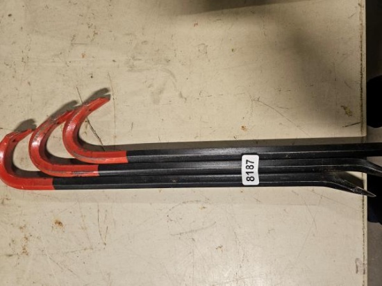 18" Steel Crowbars - qty 3