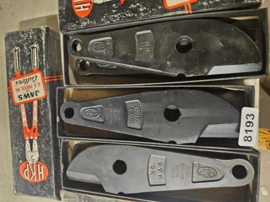 HKP Soft Steel Right Hand Cutting Blades No. 4 & 5, 5/8 Cap qty 3