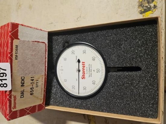 Starrett Dial Indicator 656-141 - Jeweled, .250" Range, .001" Graduation