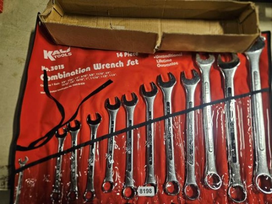 KAL Tools No.3015 14 Piece Combination Wrench Set - Includes Sizes from 3/8" to 1-1/4"