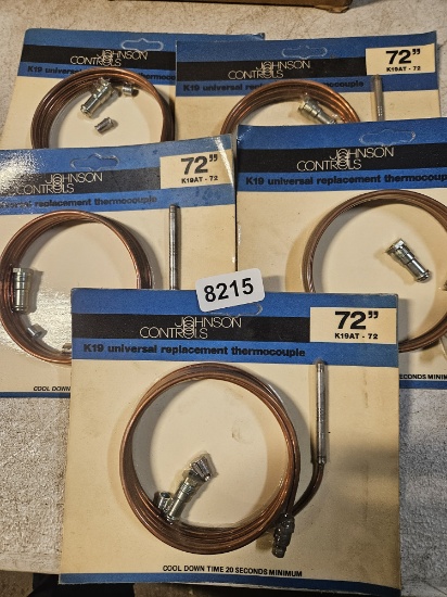 Johnson Controls K19AT-72 Universal Replacement Thermocouple 72" - qty 5