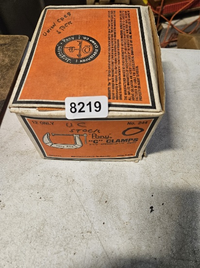 Jorgensen Adjustable Clamp Co. 'Pony' C-Clamps No. 244 - 2-1/2" Opening, Made in USA qty 12
