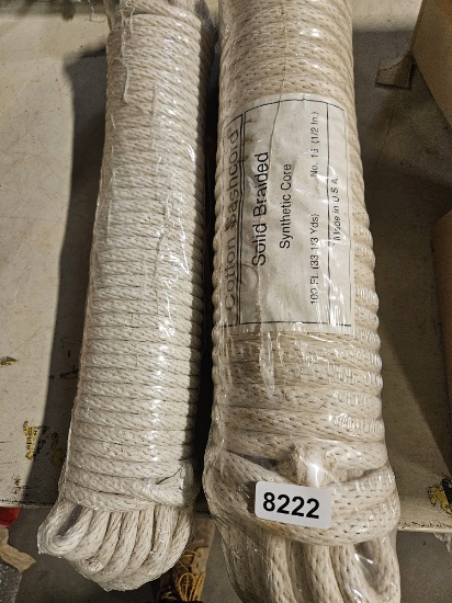 Cotton Sashcord No. 16 (1/2 In.) Solid Braided with Synthetic Core - 100 Ft. qty 2