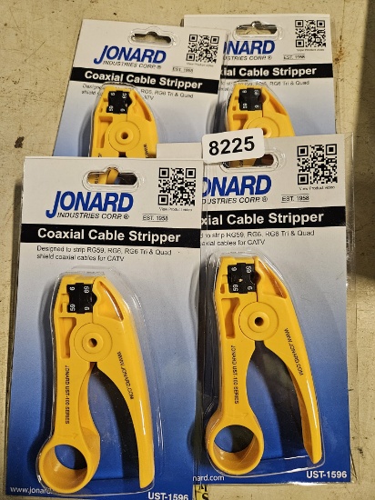 Jonard Industries Coaxial Cable Stripper UST-1596 Series for RG59, RG6, qty 4