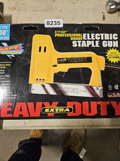 Arrow ETF50P Professional Grade Electric Staple Gun, Extra Heavy Duty with 10ft Cord, Made in USA