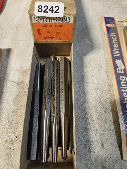 Baltimore Tool Works Center Punch Set No. 414 - 1 Dozen 1/2" Punch Tools