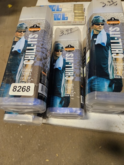 Ergodyne Chill-Its Cooling Towel 13" x 29" Solid Blue qty 3