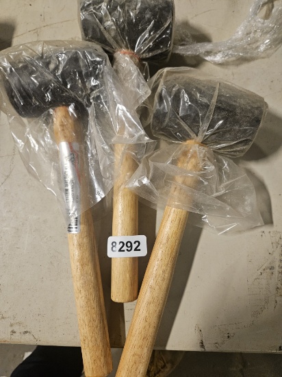 RM Heavy Duty Rubber Mallet 1 LB - qty 3