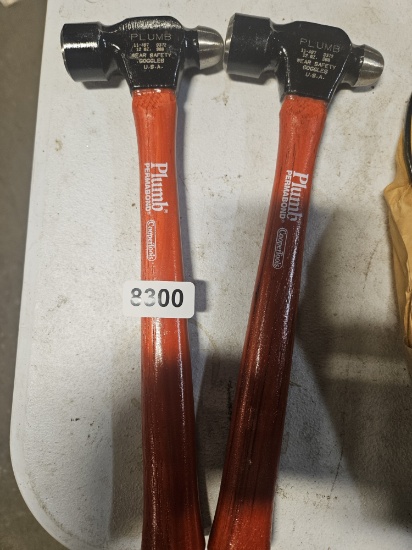 Plumb 12 oz Ball Peen Hammer with Red Permabond Handle by CooperTools qty 2