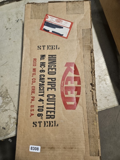 Reed Manufacturing Steel Hinged Pipe Cutter No. HC-6, Capacity 4" to 6", Made in Erie, PA, USA
