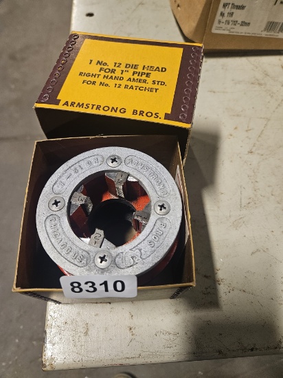 Armstrong Bros 1 PR. Pipe Dies Set 1" and 3/4" American Standard qty 3