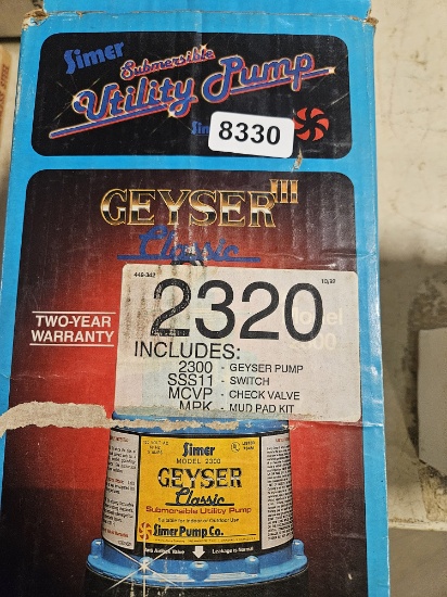 Simer Geyser Classic Submersible Utility Pump