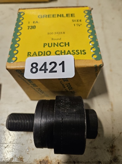 Greenlee Round Radio Chassis Punch