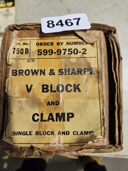 Brown & Sharpe V Block and Clamp