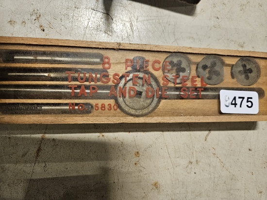 8-Piece Tungsten Steel Tap and Die Set