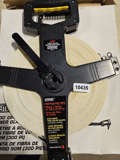 Empire 300 Fiber Glass Measuring Tape - Two Color Blade, 300 feet length