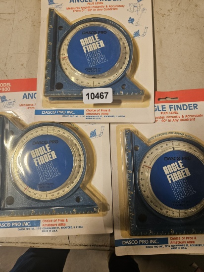 DASCO PRO Angle Finder Plus Level - QTY 3