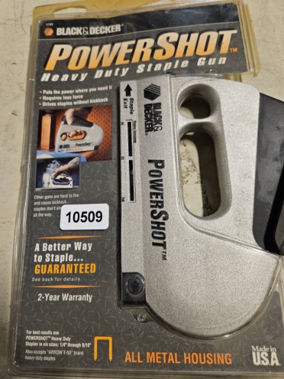 BLACK+DECKER PowerShot Staple Gun - All Metal Housing, 2-Year Warranty