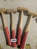 Hardwood Carpenters Mallet Set - Rubberized Head, QTY 4