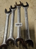 Proto Hand Tools Wrench - 4-Pieces Chrome Vanadium -Steel - High Polish Finish