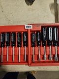 Tool Set - 10-Piece Screwdriver Set -Black and Silver - Includes Storage Case
