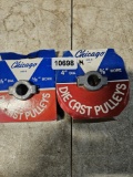 Chicago Die Cast Pulleys 350-A & 400-A - 4 Diameter, 5/8 Bore 2x