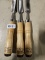 Buck Bros Wood Chisels - 3 Qty