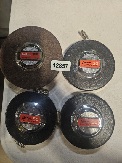 Lufkin 50' - 3 Qty & Lufkin 100' Measuring Tape