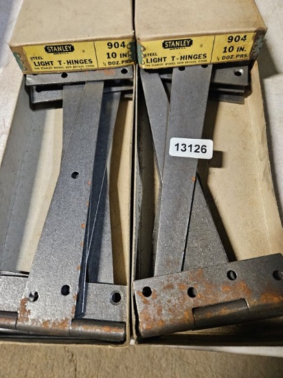 Stanley Steel Light T Hinges 10" - 2 Boxes