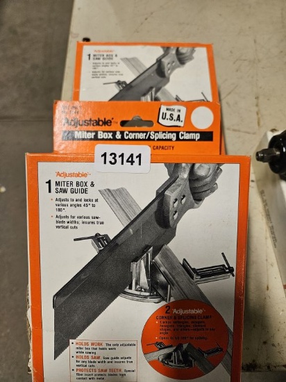 Adjustable Miter Box & Saw Guide - 2 Qty