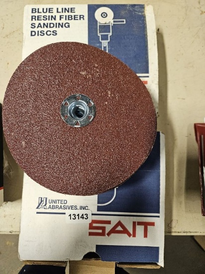 Sait Blue Line Resin Fiber Sanding Disc - 2 Boxes