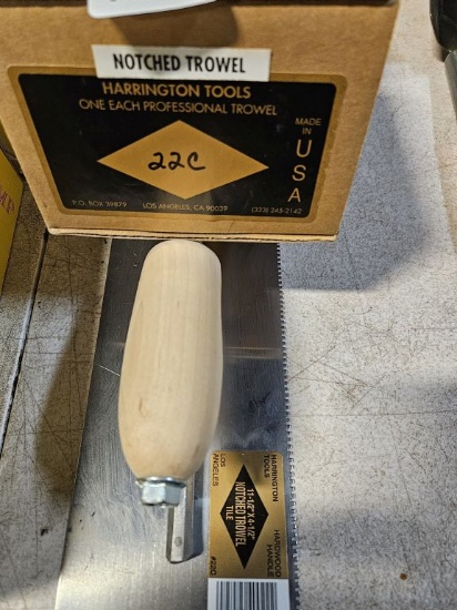 Harrington Tools Notched Trowel
